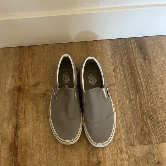 Gray Slip-On Vans - Picture 2 of 6